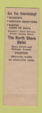Matchbook Cover - North Shore Hotel Evanston IL