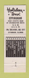 Matchbook Cover - Holiday Inn Effingham IL