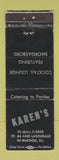 Matchbook Cover - Karen's Restaurant McCook IL WEAR