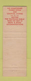 Matchbook Cover - Hotel US Grant Motel Mattoon IL