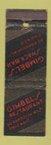 Matchbook Cover - Gimbel's Restaurant Chicago IL WEAR