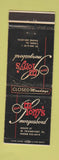 Matchbook Cover - Tony's Smorgasbord West Frankfort IL WORN