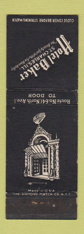 Matchbook Cover - Hotel Baker St Charles IL WEAR