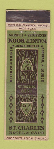 Matchbook Cover - St Charles Hotel Cafe IL