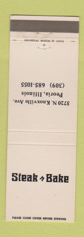 Matchbook Cover - Steak n Bake Peoria IL
