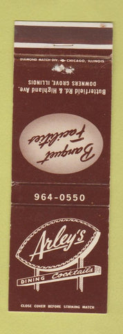 Matchbook Cover - Arley's Restaurant Downers Grove IL WEAR