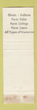 Matchbook Cover - Maurice Brasel Real Estate Milford IL WEAR