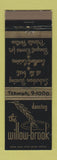 Matchbook Cover - The Willow Brook Willow Springs IL