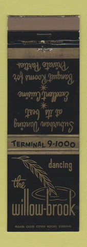 Matchbook Cover - The Willow Brook Willow Springs IL