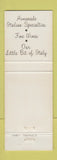 Matchbook Cover - Tiritilli's Restaurant Northlake IL WEAR