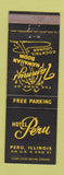 Matchbook Cover - Hotel Peru IL Tammy's Hawaiian Room BLACK