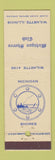 Matchbook Cover - Michigan Shores Club Wilmette IL