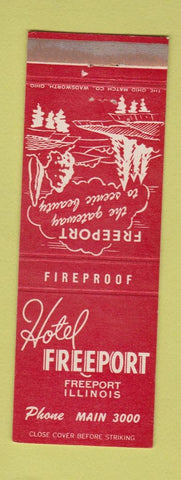 Matchbook Cover - Hotel Freeport IL