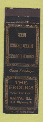 Matchbook Cover - The Frolics Kappa IL WEAR