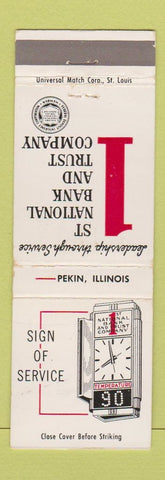 Matchbook Cover - 1st National Bank Pekin IL
