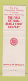 Matchbook Cover - 1st National Bank Pekin IL
