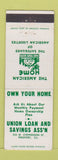 Matchbook Cover - Union Loan and Savings Freeport IL