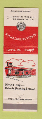 Matchbook Cover - Herrin Security Bank Herrin IL