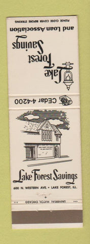 Matchbook Cover - Lake Forest Savings and Loan IL