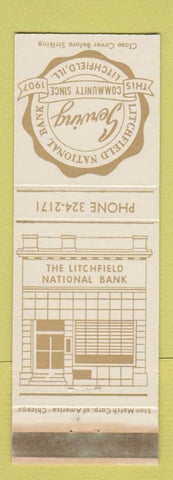 Matchbook Cover - Litchfield National Bank IL WEAR
