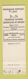 Matchbook Cover - Peoples Bank Marycrest IL