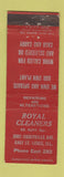 Matchbook Cover - Royal Cleaners East St Louis IL WEAR