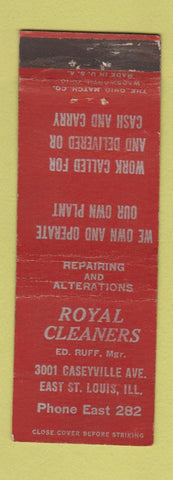 Matchbook Cover - Royal Cleaners East St Louis IL WEAR