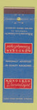 Matchbook Cover - Monogram Crystal Evanston IL