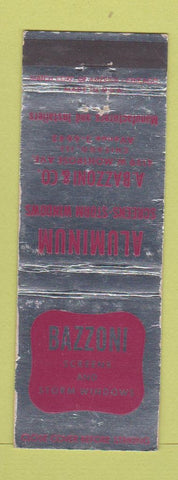 Matchbook Cover - Bazzoni Screens Storm Windows Chicago IL WEAR
