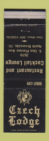 Matchbook Cover - Czech Lodge North Riverside IL WEAR