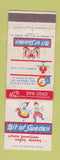 Matchbook Cover - Bit of Sweden Aurora IL WEAR