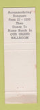 Matchbook Cover - The Lancer Steak House Schaumburg IL
