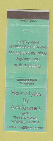 Matchbook Cover - Hair Styles By Adrienne's Walnut IL