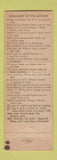 Matchbook Cover - Sprimont Insurance St Anne IL Stanley James Tavern
