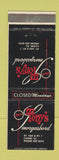 Matchbook Cover - Tony's Smorgasbord Carmi IL