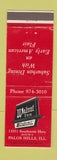 Matchbook Cover - Walnut Inn Palos Hills IL