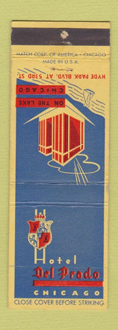 Matchbook Cover - Hotel Del Prado Chicago IL