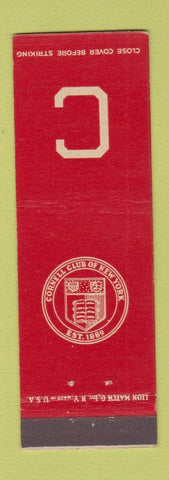 Matchbook Cover - Cornell Club of New York City