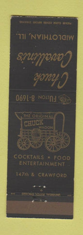 Matchbook Cover - Chuck Cavallini's Chuck Wagon Midlothian IL