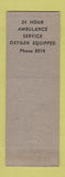 Matchbook Cover - Dieterle Funeral Home Aurora IL WEAR