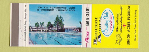 Matchbook Cover - Lehigh Acres Country Club Motel FL