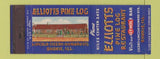 Matchbook Cover - Elliotts Pine Log Restaurant Skokie IL