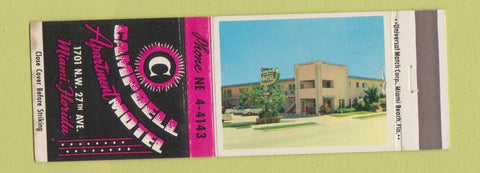 Matchbook Cover - Campbell Apartment Motel Miami FL