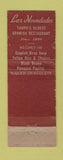 Matchbook Cover - Las Novedades Spanish Restaurant Tampa FL WORN