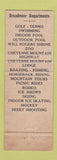 Matchbook Cover - Broadmoor Hotel Colorado Springs WEAR