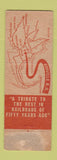 Matchbook Cover - Edaville Railroad South Carver MA WORN