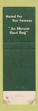 Matchbook Cover - Wachusett Country Club West Boylston MA #1