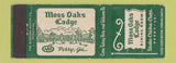 Matchbook Cover - Moss Oaks Lodge Perry GA