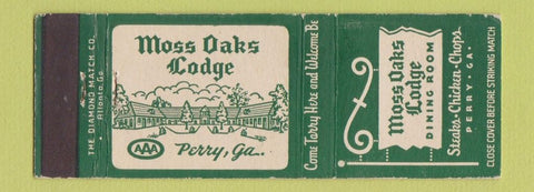 Matchbook Cover - Moss Oaks Lodge Perry GA