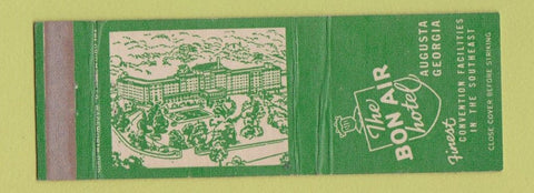 Matchbook Cover - Bon Air Hotel August GA WEAR